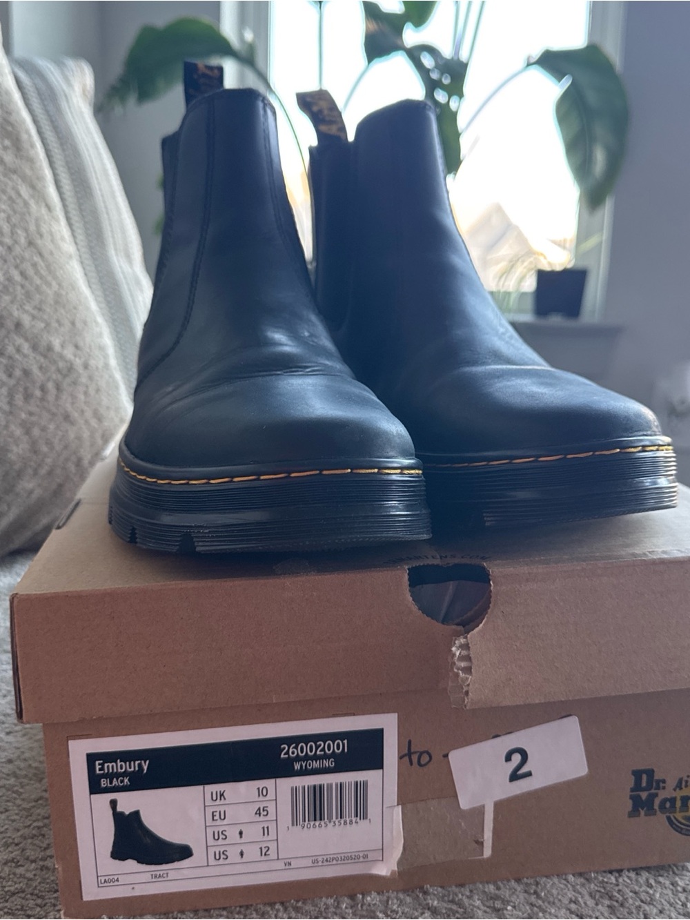 Dr. Martens Embury Black Leather Chelsea Boots for Men